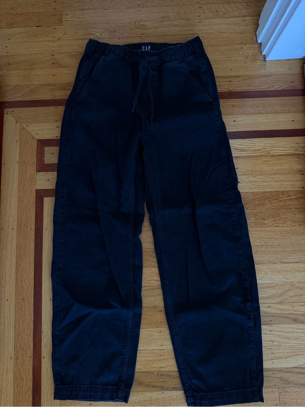 GAP 100% Cotton Barrel Leg Drawstring Pants